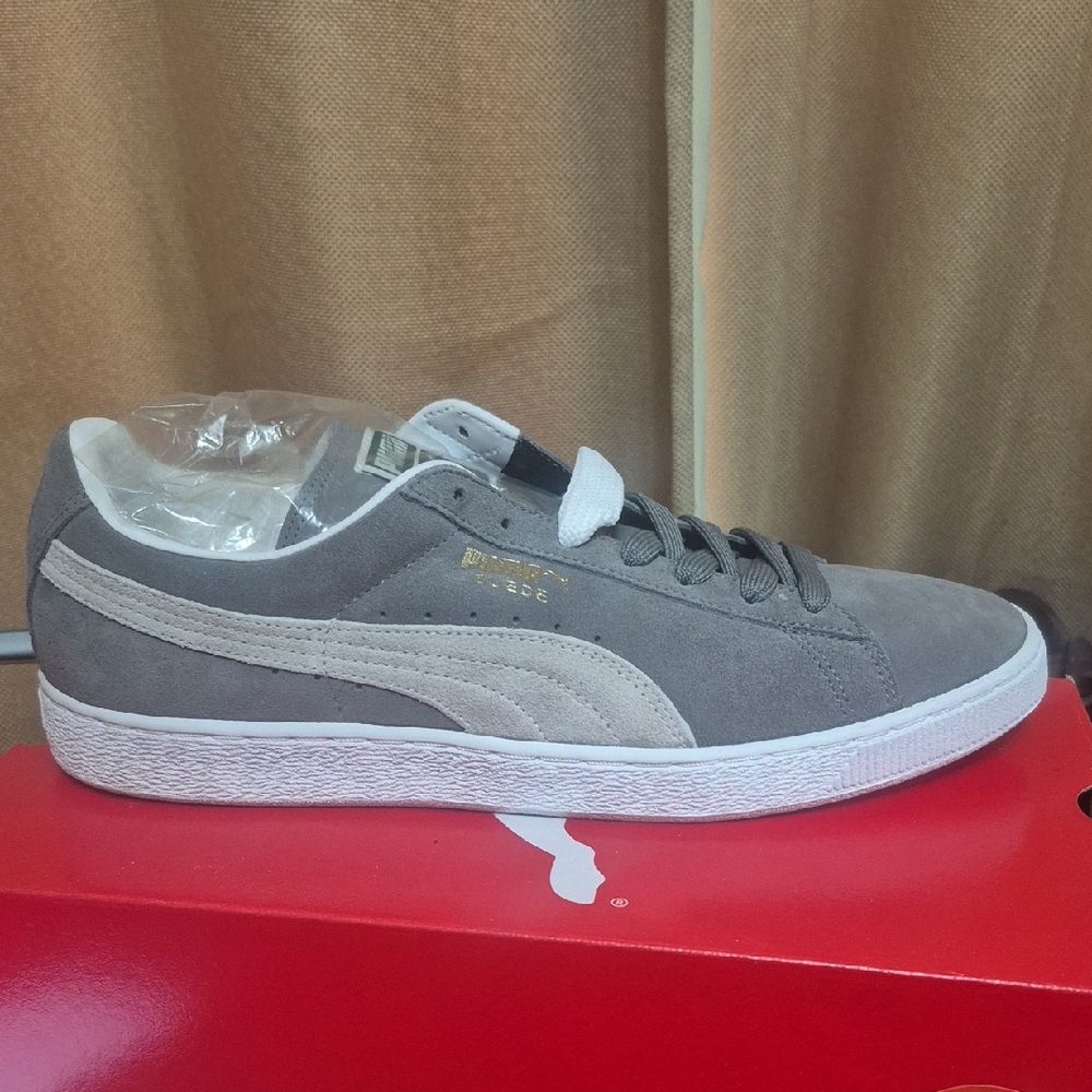 Puma Men's Charcoal Suede Sneakers